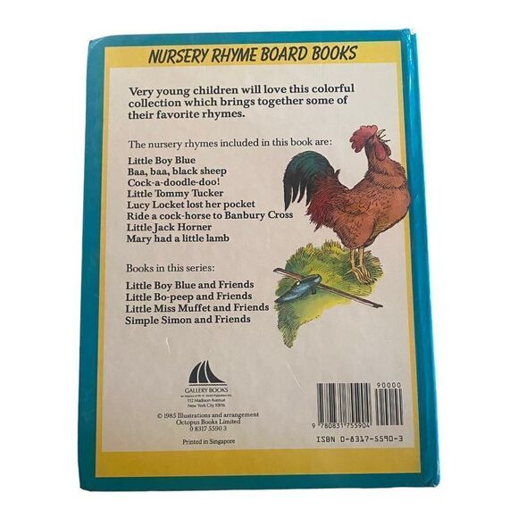 Little Boy Blue and Friends Nursery Rhyme Board Books Vintage 1985 - Picture 3 of 3